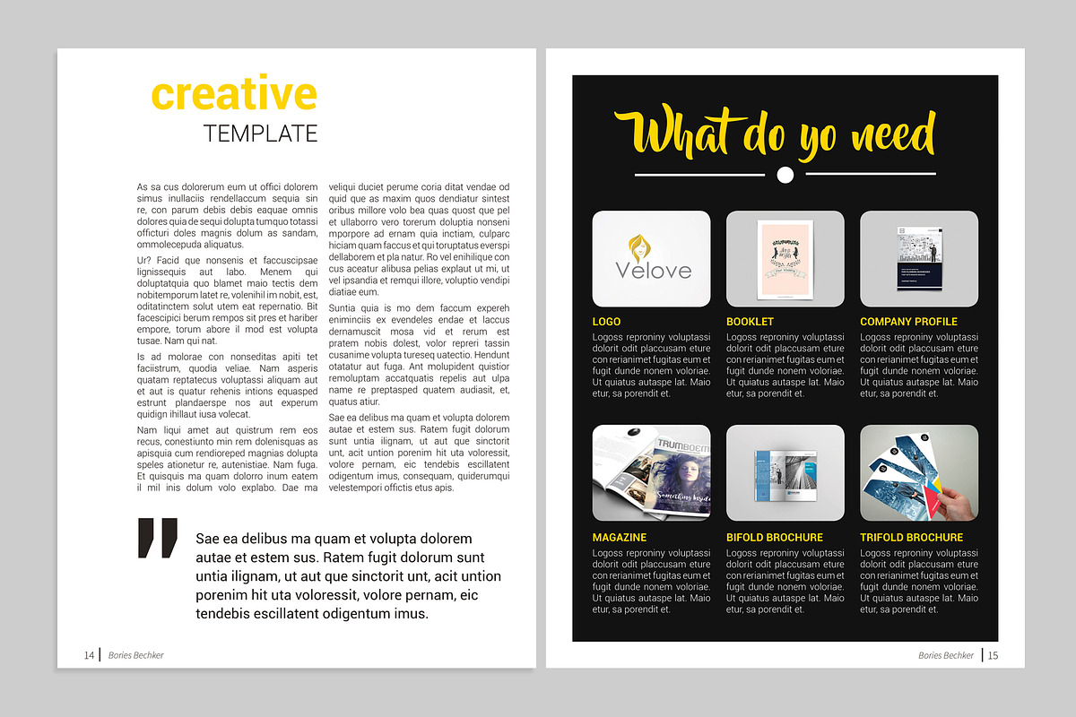Creative Portfolio, a Brochure Template by BoriesBechker (Photo 8 of 13)