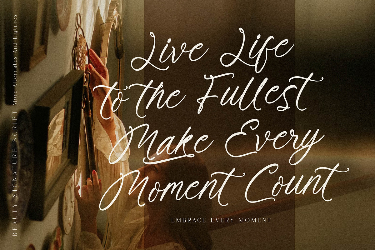 Brittney Morgareta Signature Script, a Script Font by Letterena Studios Script (Photo 6 of 15)