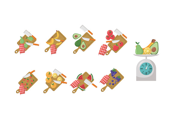 Cooking Food Illustration Set preview 2