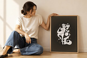 Aquarius Zodiac Wall Art, a Person Illustration by Vasya Kobelev (Thumbnail 7 of 7)