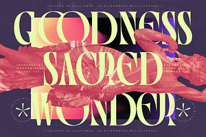 Goodness Sacred Wonder Modern Serif