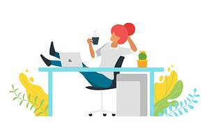 Coffee break concept business