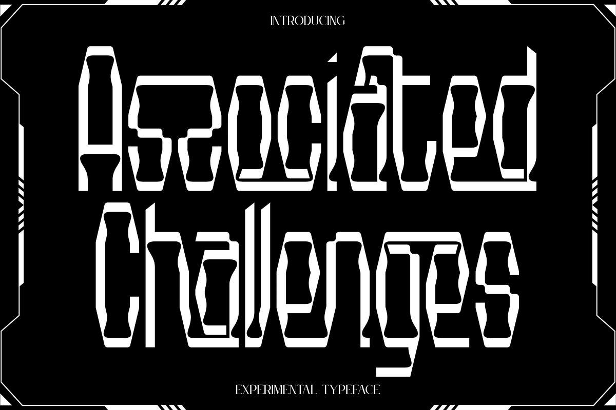 Associated Challenges Font, a Sans Serif Font by 177Studio (Photo 1 of 8)