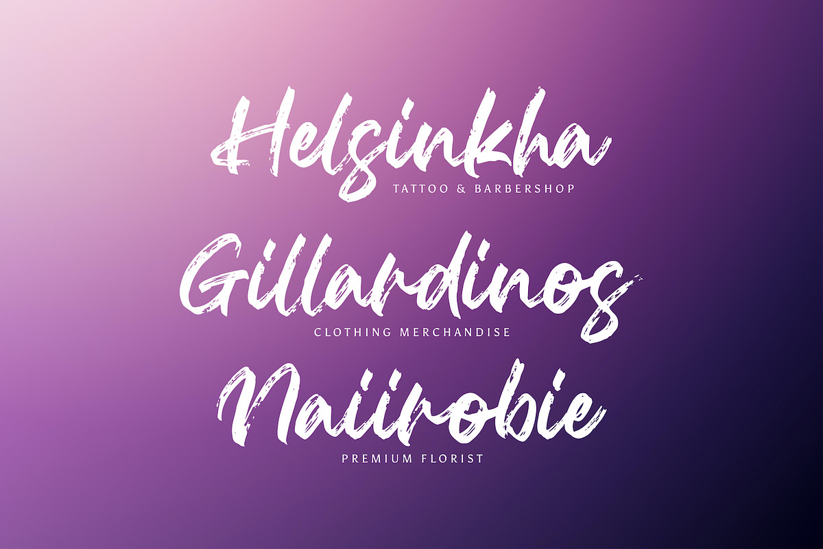 Agethsa - Textured Brush Font, a Script Font by StringLabs (Photo 5 of 13)