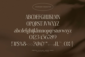 FRISTA Modern Ligature