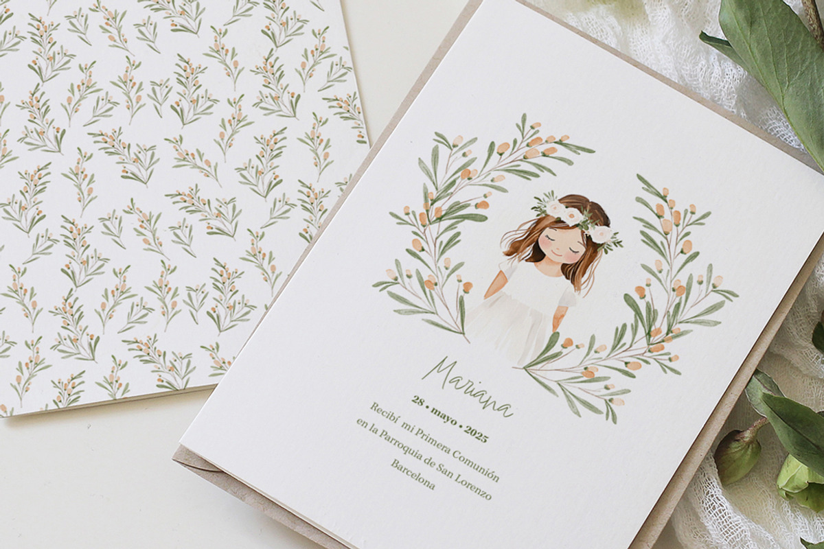 Watercolor Communion Invitation, an Invitation Template by McLittle Stock (Photo 2 of 3)