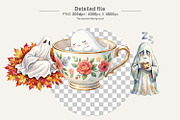 Sleepy Ghost Watercolor Sublimation, an Illustration by Artnoy (Thumbnail 3 of 8)