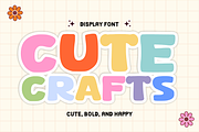 Cute Crafts – Playful Display Font, a Sans Serif Font by KiddoGlyphs Studio (Thumbnail 1 of 5)