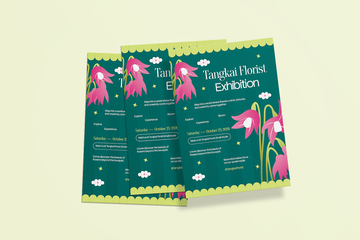 Florist Exhibition - Flyer, a Flyer Template by VUNIRA (Photo 3 of 3)