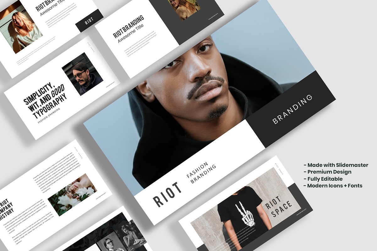RIOT - Minimal Powerpoint, a Presentation Template by Infinity Vector Studio (Photo 5 of 6)