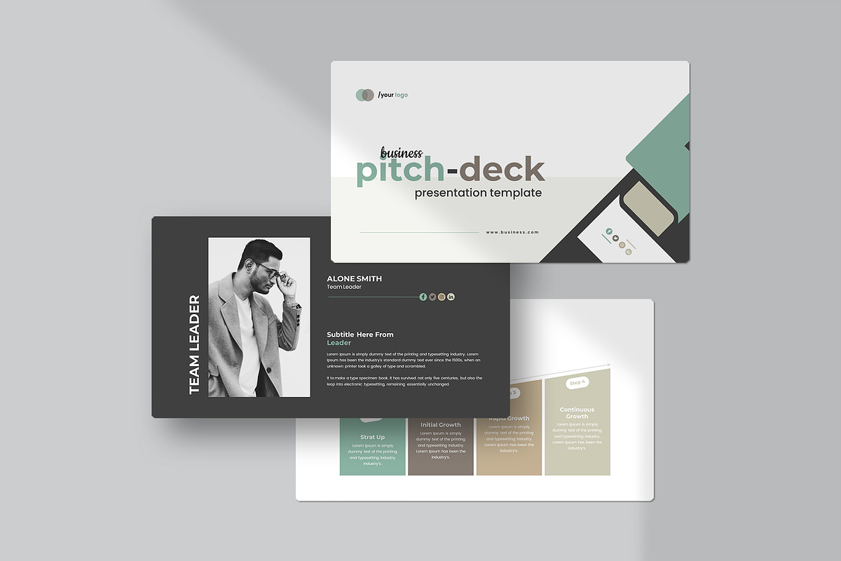 Business Pitch-Deck Presentation, a Presentation Template by CreativeSlides (Photo 4 of 9)
