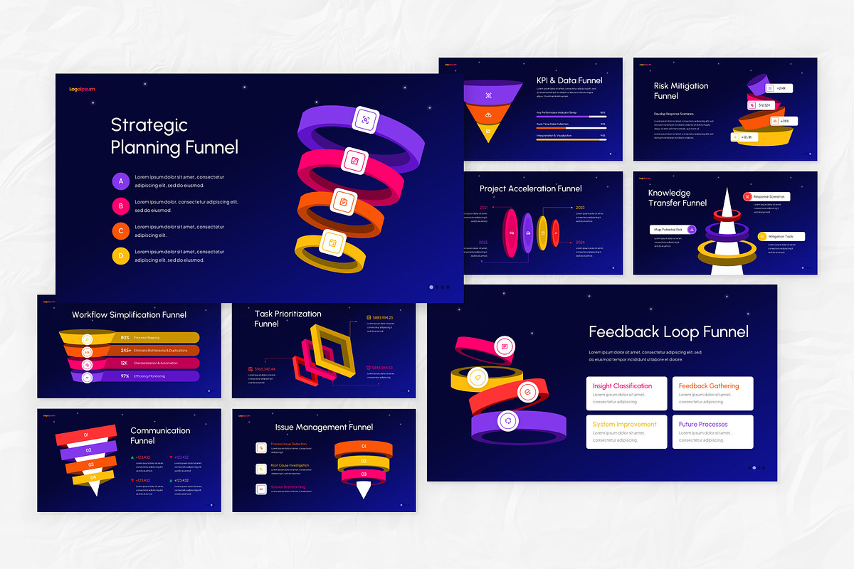 Funnel Infographic PPT Template, a Presentation Template by Antstheme (Photo 3 of 3)