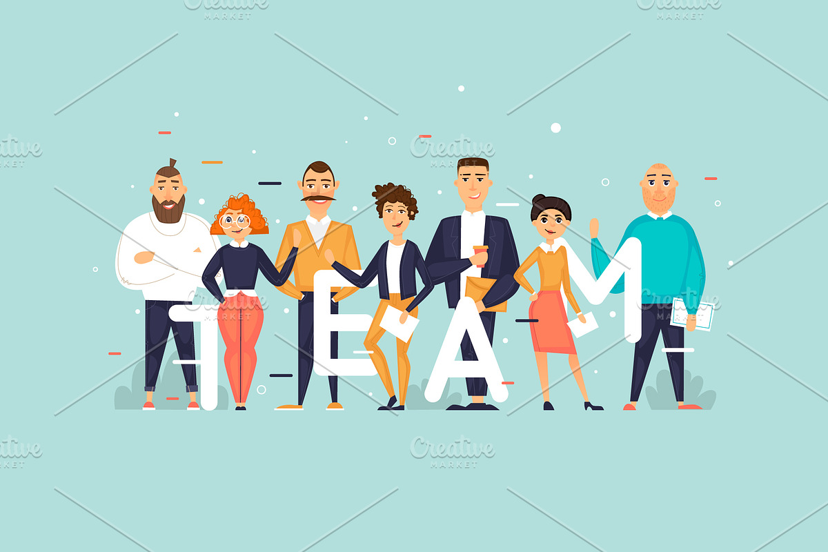 Business characters, team, about us., a Person Illustration by Podis (Photo 2 of 3)