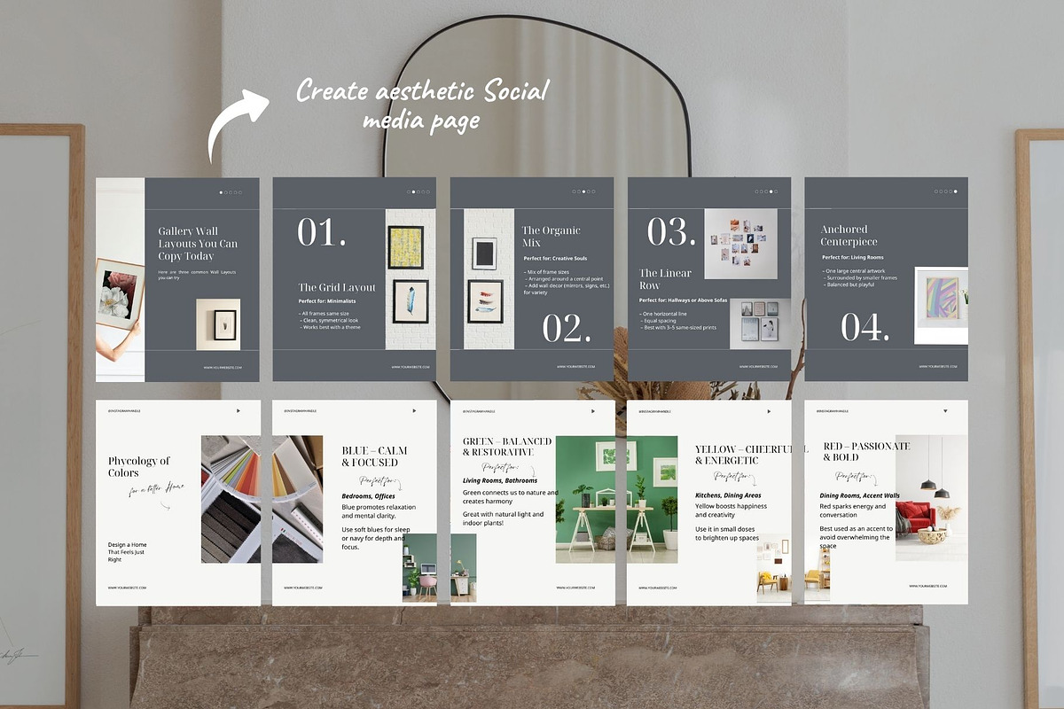 Interior Design Social Media Content preview 2