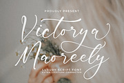 Victorya Maoreely, a Script Font by Integritype Studio (Thumbnail 1 of 15)