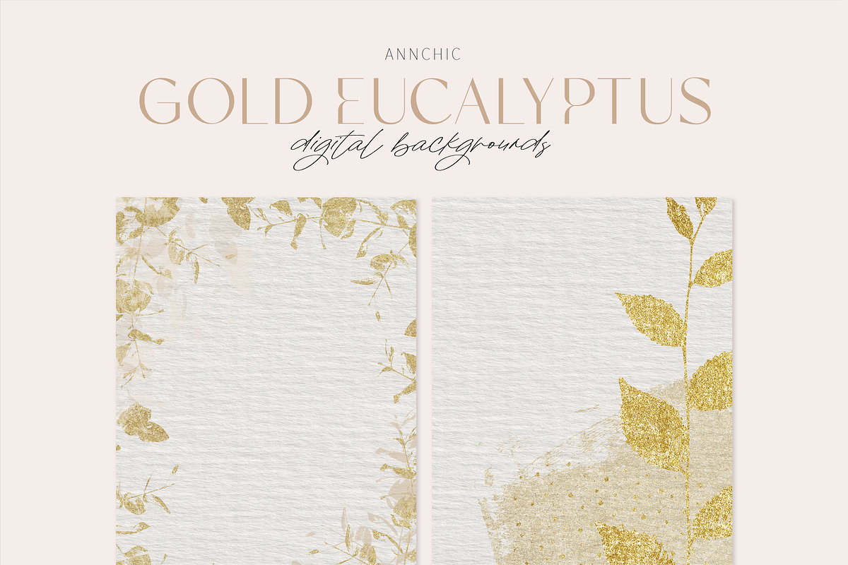 Gold Eucalyptus fine art collection, a Texture Graphic by Anna Sokol (Photo 4 of 12)