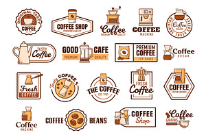 Coffee Cups Line Icons, Espresso