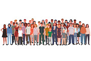 Large group of multicultural people, a Person Illustration by Yayasya (Thumbnail 2 of 3)