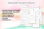 2026-2027 Student Planner, a Print Template by Adalin Shop (Thumbnail 3 of 13)