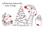 Christmas Gnome Clipart & Patterns, an Object Graphic by bubbled-rabbit (Thumbnail 3 of 16)