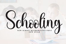 Schooling | Script Font