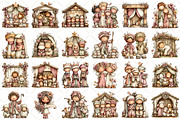 Whimsical Spring Nativity Scene, an Illustration by Black Bird Studio (Thumbnail 2 of 5)