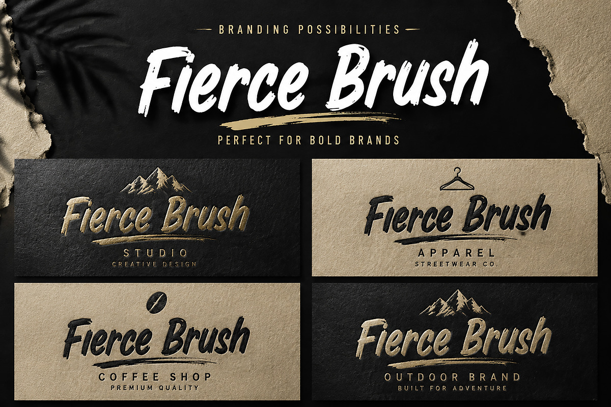 Fierce Brush, a Script Font by Wow Magic (Photo 3 of 4)