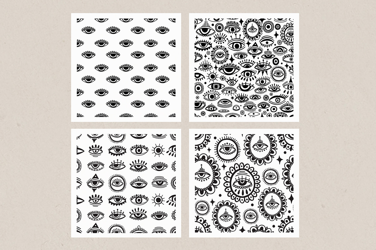 Third eye - illustration and pattern, a Decorative Illustration by Moonflora (Photo 5 of 8)
