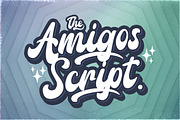 Amigos Script - Retro Script Font, a Script Font by StringLabs (Thumbnail 1 of 14)