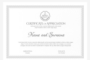 Certificate386. Diploma template