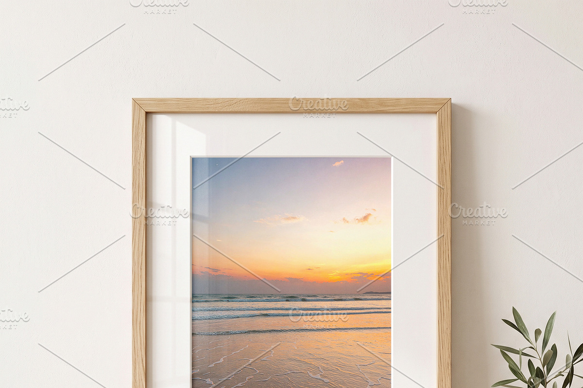 Wooden Poster Frame Mockup Bundle, a Household Mockup by Pixel Foundry (Photo 3 of 9)