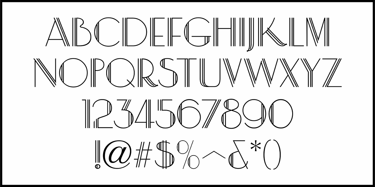 Showcard Multiline JNL, a Sans Serif Font by Jeff Levine Fonts (Photo 3 of 5)