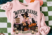 Witch Please It's Halloween PNG, a Seasonal Illustration by OK Design (Thumbnail 1 of 5)