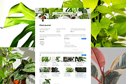 Plant journal - Notion template, a Websites & App Template by Iasan Design (Thumbnail 1 of 11)