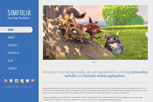 Simfolia PSD Template