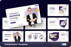 Business Marketing Keynote Template, a Presentation Template by GraphauseProject
