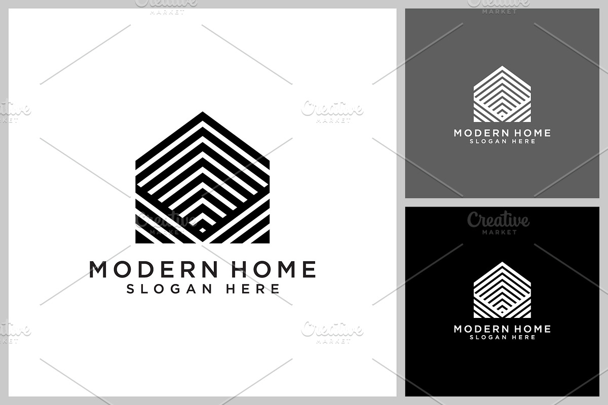 home logo vector design concept, a Branding & Logo Template by quadrazo