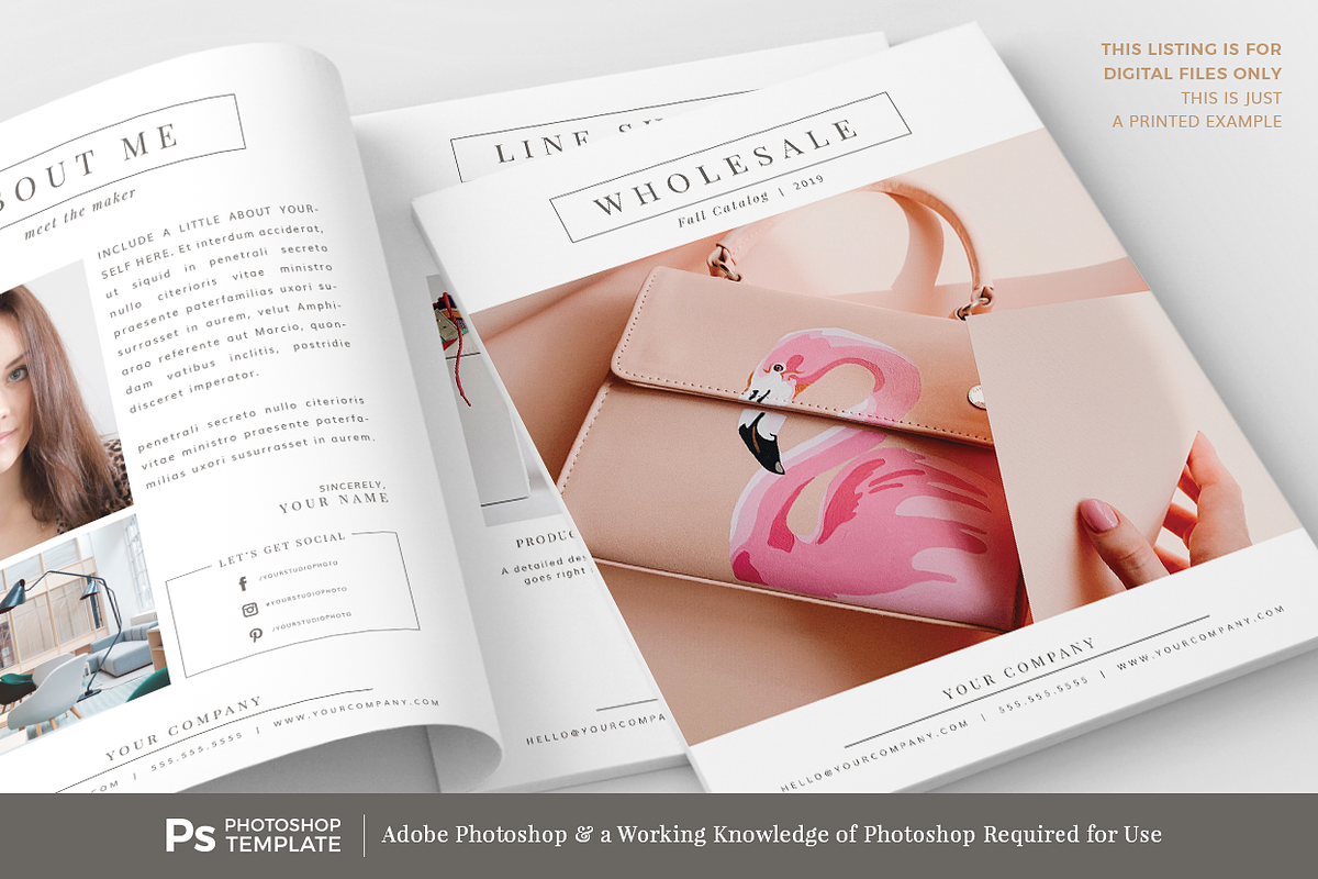 Wholesale Catalog Template PHOTOSHOP, a Magazine Template by Digiluxe (Photo 3 of 4)