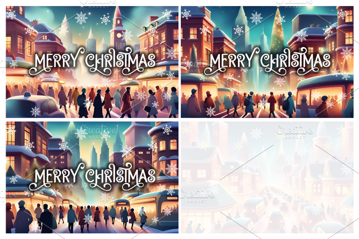Christmas Card Design Bundle 16, a Card Template by Jay Major Designs (Photo 6 of 7)