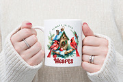 Cardinal Christmas PNG Bundle, a Graphic by CraftlabSVG (Thumbnail 5 of 15)