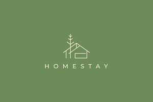 Natural Homestay Logo Minimalist, a Branding & Logo Template by Signatoro