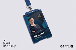 ID Card Mockup Bundle Set, an Advertising Mockup by Rielismee