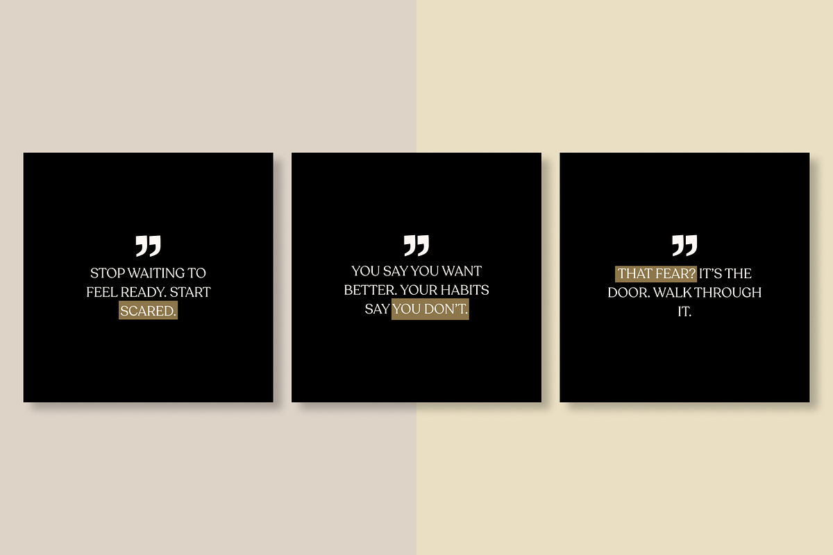 50 INSPIRING INSTAGRAM TEMPLATE, a Social Media Template by RB Boutique (Photo 6 of 9)