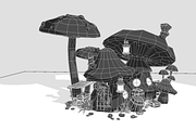 Cute mushroom house, an Architecture 3D Model by Cute & 3D (Thumbnail 11 of 19)