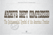Archive Egipt Compressed, a Font by Archive Type Fonts (Thumbnail 1 of 3)