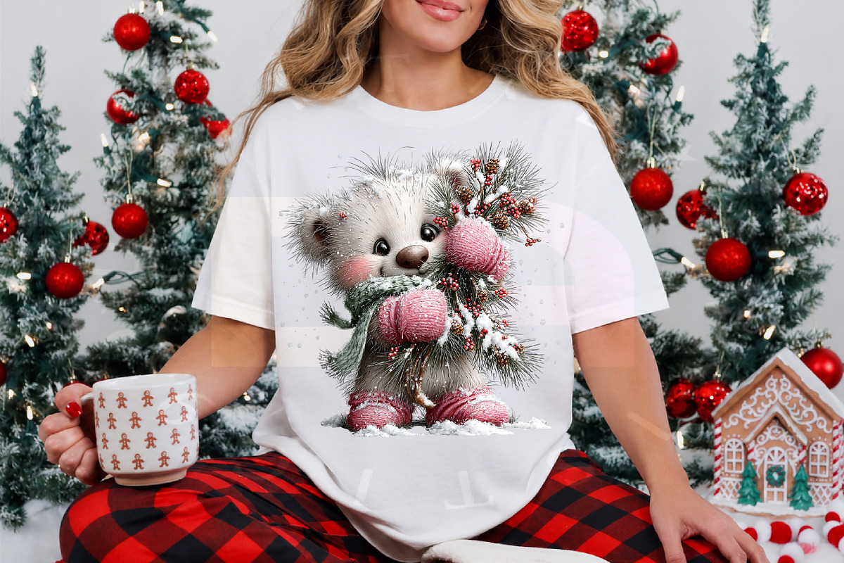 Whimsical Christmas Polar Bear PNG, a Transportation Illustration by Digital Artistic99 (Photo 6 of 7)