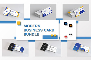 5 Modern Business Card Template, a Business Card Template by Artnivora.Std