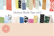 Modern Washi Tape Vol2 for Procreate, a Brush Add-On by OkayAnnie Designs (Thumbnail 2 of 9)
