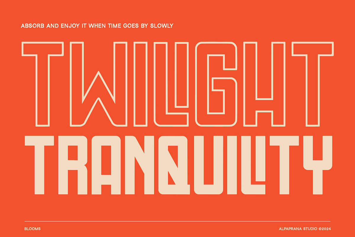 Blooms - Display Font, a Sans Serif Font by Alpaprana (Photo 4 of 11)