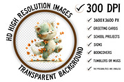 Whimsical Spring Cats Clipart, an Illustration by Craft Nest (Thumbnail 2 of 11)